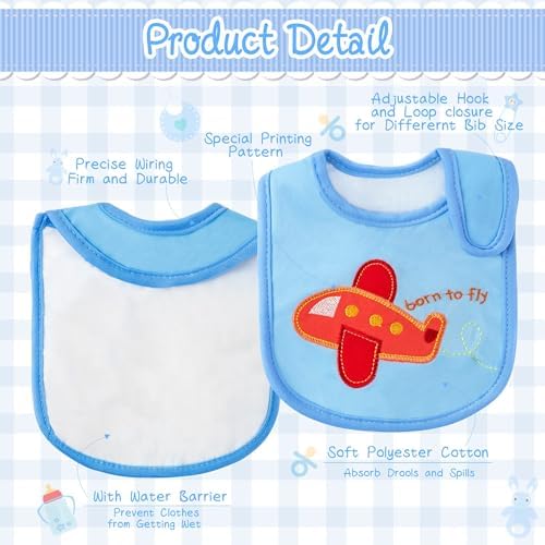 Back layer view of 2ooya unisex newborn bib highlighting the waterproof backing material