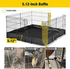 Aivituvin Pet Playpen Guinea Pig Cage Small Animal Rabbit Exercise Pen with Waterproof Floor Liner - Extension Playpen ONLY - Image 4