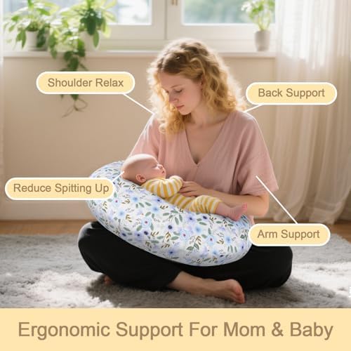 Side profile of Toysilo ergonomic nursing support cushion