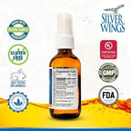 Natural Path Silver Wings 50 PPM liquid supplement label details