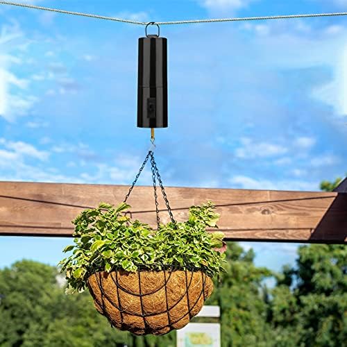 Close up of hanging motor for wind chimes and spinners
