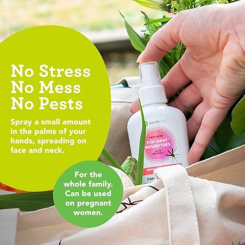 EarthKind premium USA imported family safe bug spray clear bottle side view