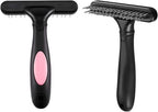 Ordermore stainless steel deshedding comb close up showing rounded pins