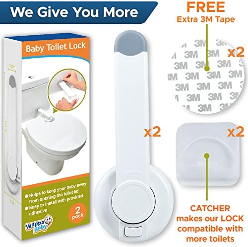 Wappa Baby toilet lock hinged arm mechanism demonstration