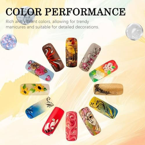 Detailed view of 0.5mm fine tip for nail art marker pens