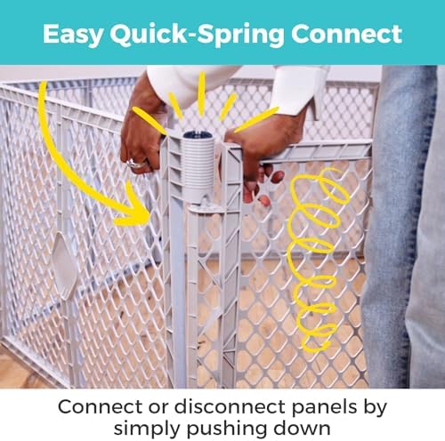 Premium imported American baby gate packed tightly in its folded compact travel size