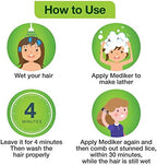 Painless lice removal shampoo bottle for itchy scalp relief