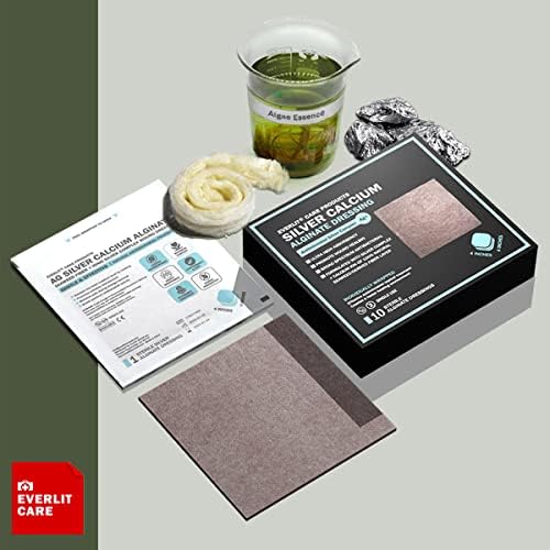Everlit first aid sterile dressing container displaying instructions and safety details