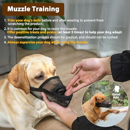 Medium size Crazy Felix nylon dog muzzle for anti biting behavior