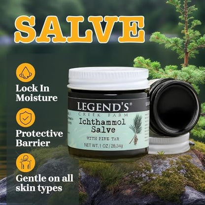 Authentic ichthammol drawing ointment with pine tar for first aid