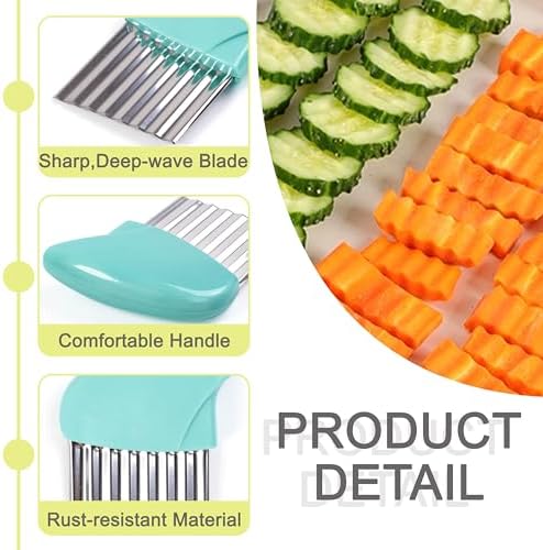 Two pieces of stainless steel manual vegetable slicers with hanging holes