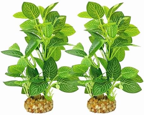 TYZEMKO artificial fish habitat decorations two pack side angle display.