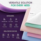 Close up of the soft quilted texture on the highly absorbent mattress protector