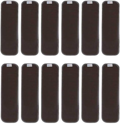 Alvababy 12-piece newborn charcoal bamboo diaper inserts set