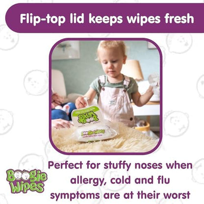 Baby Wipes Unscented by Boogie Wipes, Wet Wipes for Face, Hand, Body & Nose, Made with Vitamin E, Aloe, Chamomile and Natural Saline, 180 Count-30 Count (Pack of 6) - Image 7