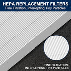 Comparison view of the 6 pack filter set