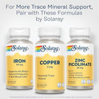 Solaray Chelated Copper 2 mg capsules close up shot