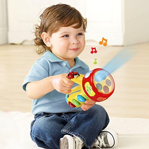 VTech spin and learn torch packaging view emphasizing authentic USA import details