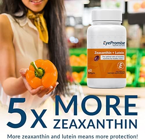 Nutritional facts panel on EyePromise eye vitamin bottle