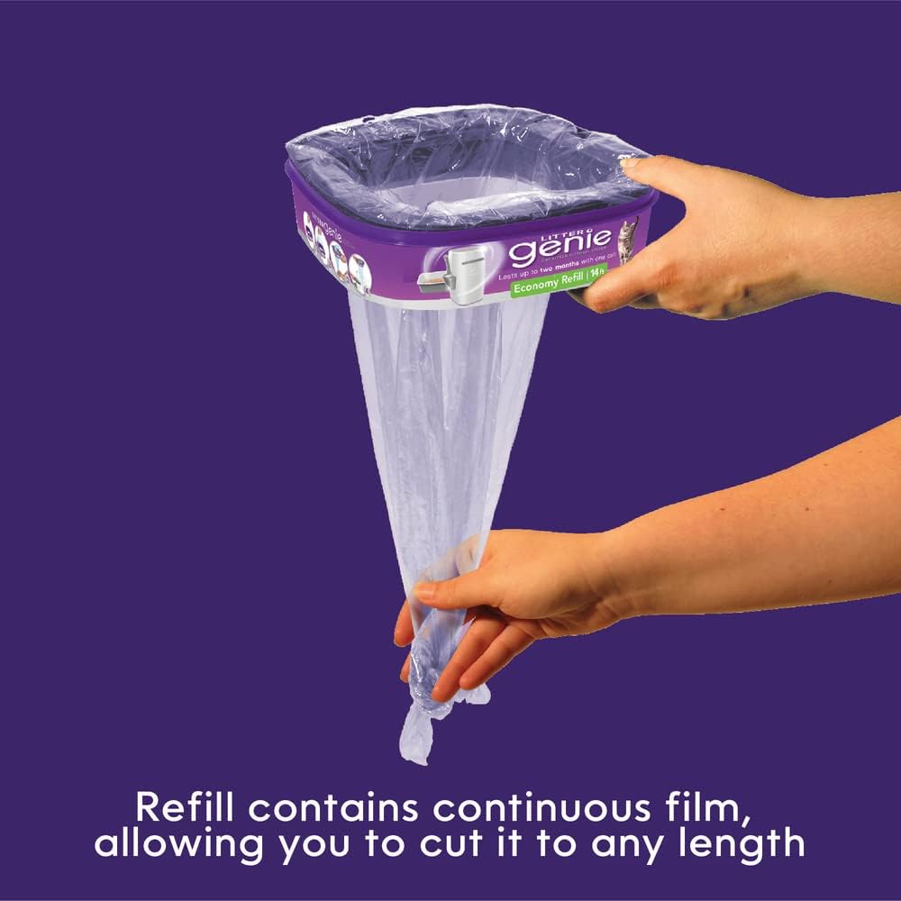 Litter Genie genuine cat disposal system refill twin pack product display