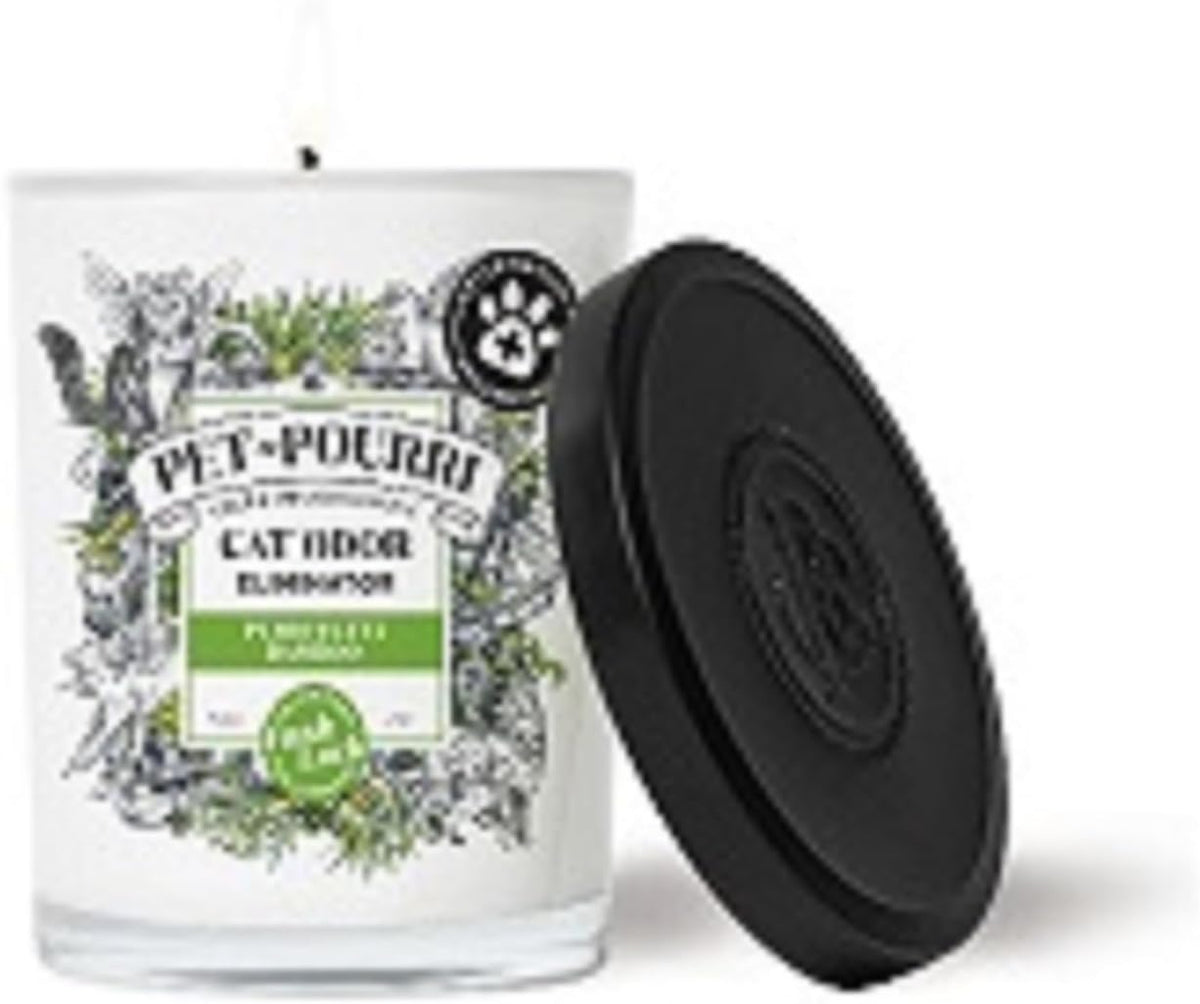 Pet-Pourri Pawsitively Fresh Pet Odor Deodorizer Candle, Burns Up to 45 Hours, Aromatherapy & Air Freshener with Essential Oils, Plant Based Ingredients & Wax, Vet Approved, Jasmine Pear Scent - Image 10