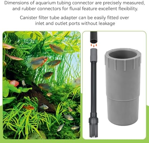 Magluv ribbed hose adapter replacement components showcasing chemical resistant grey compound construction