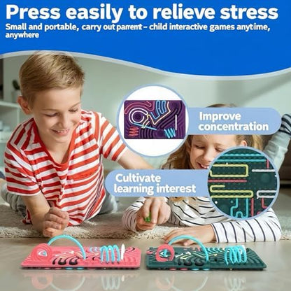 Xesakesi stress anxiety relief busy board showing flexibility and non toxic material texture