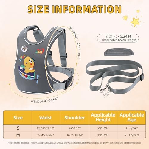 Adjustable tether leash for Jxm walking harness