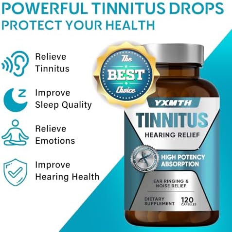 YXMTH Tinnitus Hearing Relief Supplement side profile showing directions for use