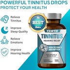 YXMTH Tinnitus Hearing Relief Supplement side profile showing directions for use