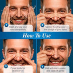 Commanding Life 60 pieces nasal strips package showcasing drug free snoring solution