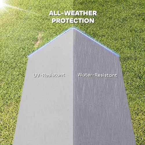 PawHut Metal Chicken Coop, Large Chicken Run with Water-Resistant & Anti-UV Cover for 7-9 Hens, Outdoor Hen House Rabbit Hutch with 10 Doors for Duck, Small Animal, for Backyard, 21' x 3.5' x 3.6' - Image 7