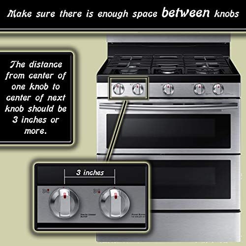 Child safety stove knob covers installed on gas range