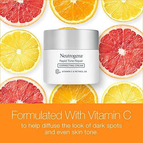 Vitamin C brightening cream targeting discoloration and dark spots