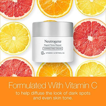 Vitamin C brightening cream targeting discoloration and dark spots
