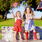 Assorted sequin and rhinestone patriotic pet bows