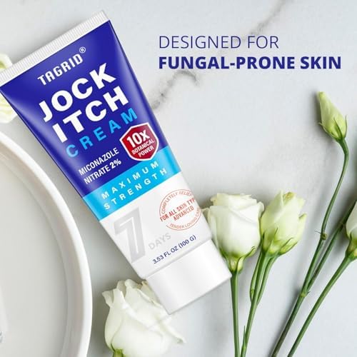Soothing inner thigh and groin fungal infection treatment cream packaging