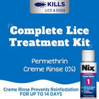 Nix Lice Killing Spray for treating furniture and bedding in the home.