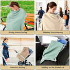 Ruiyue adjustable nursing cover folded for travel