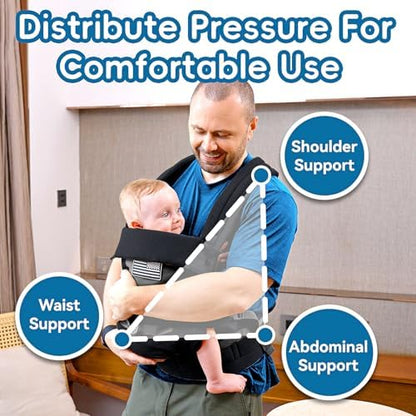 Yesybc lumbar support carrier showing buckle closure detail