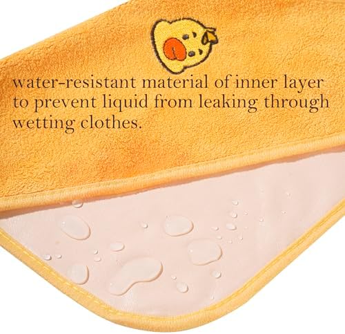 Absorbent coral fleece texture of Raxifu feeding bibs