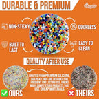 VarietyFidgets anxiety relief toy showing the flexible and durable textured surface of the premium silicone matrix.