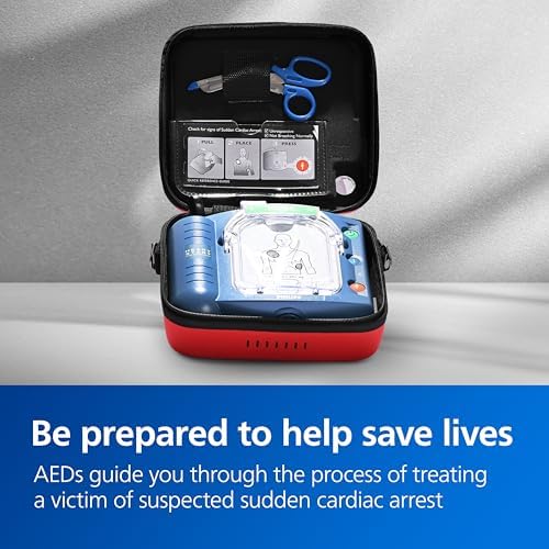 Philips HeartStart AED Ready-Pack showing pre-installed Adult SMART Pads cartridge.