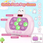 Back view of Oyeftp electronic handheld puzzle game