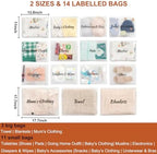 Different sizes of Manwu maternity organizer bags for baby clothes
