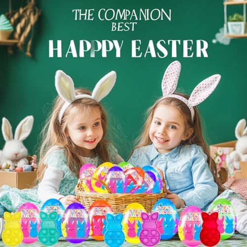 Kid safe lightweight non toxic easter basket stuffers being handled safely by children aged three plus