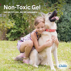 The Green Pet Shop Chillz Gel Mat Large displaying the automatic recharging non toxic gel thickness.