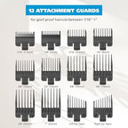 Wahl worldwide voltage rechargeable hair clipper packaging back view detailing specifications.