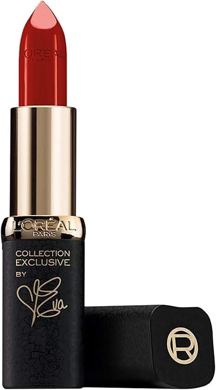 L'Oreal Liya's Nude lipstick bullet close up showcasing smooth creamy satin texture