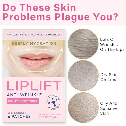 6 pieces of reusable silicone wrinkle patches